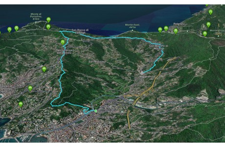 Trail ad anello Rapallo - Portofino Vetta - Ruta