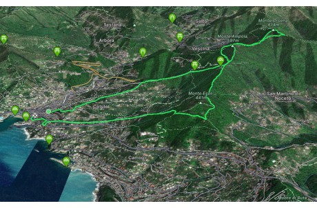 Trail ad anello Recco - Monte Ampola - Caravaggio - Esoli