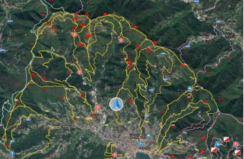 Mappa digitale sentieri portofinotrek, Rapallo.