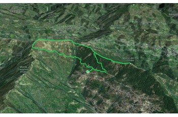 Trail ad anello da testana a Monte Cornua e Monte del Pré