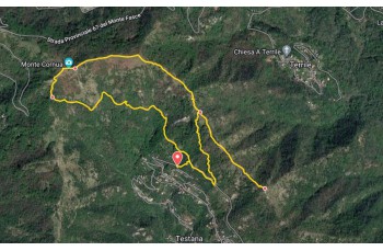 Trail ad anello da testana a Monte Cornua e Monte del Pré