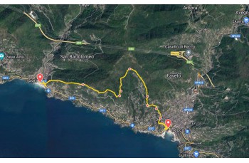 Panoramic trail from Recco...