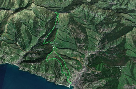 Trail ad anello Recco - Megli - Redentore - Monte Cornua - Capreno - Portofinotrek