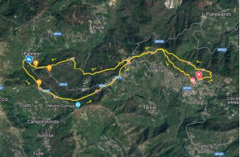 Trail ad anello Uscio - Colle Caprile - Pannesi - Case Cornua - Calcinara