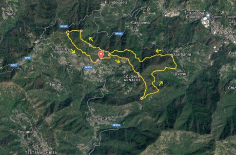 Uscio - Passo Spinarola - Tribogna - Monte Rosso