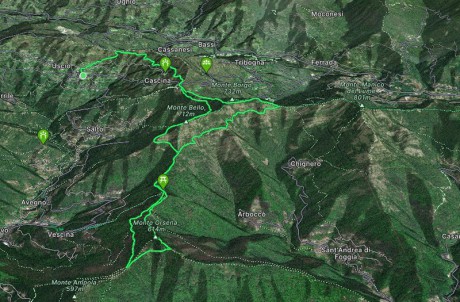 Trail ad anello Uscio - Passo Serra - Caravaggio
