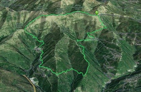 Trail ad anello Teriasca - Levà - Case Becco