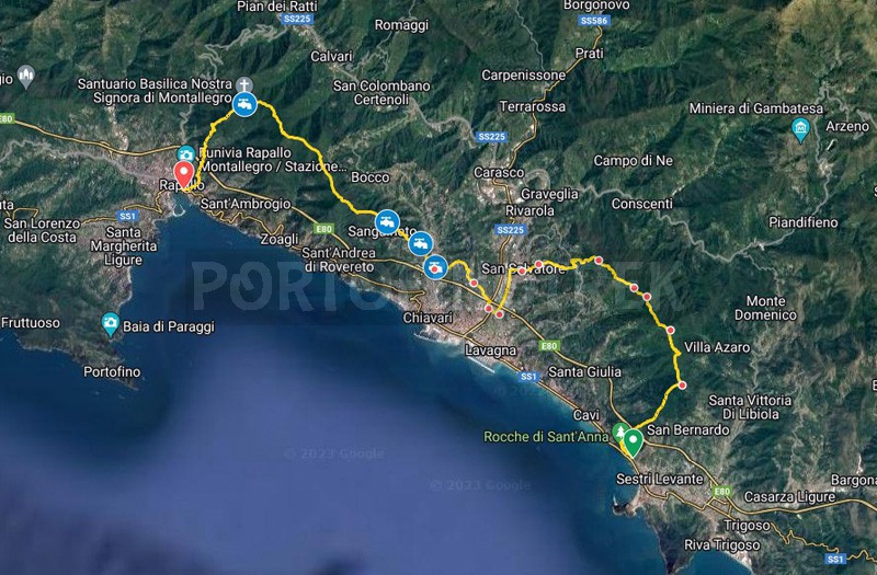 Trail from Sestri Levante to Rapallo