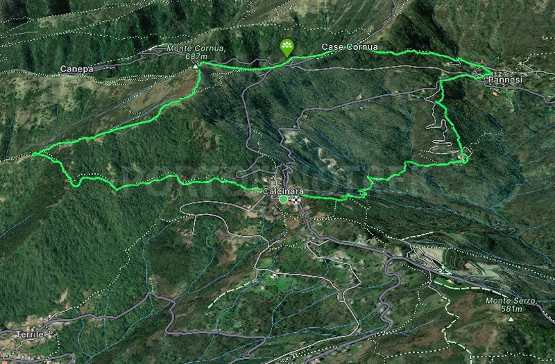 Circular trail from Calcinara to Pannesi