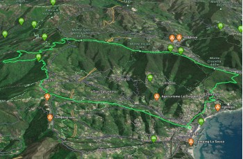 Trail da anello Moneglia - Bracco - Monte Incisa - Monte Crocetta - Lemeglio