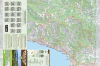 Carta sentieri Golfo Paradiso, Golfo del Tigullio e Parco di Portofino.
