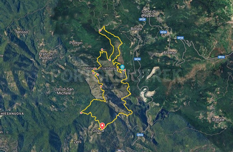 Gosita - Monte Bossea - Vassarone - Miniere di Gambatesa