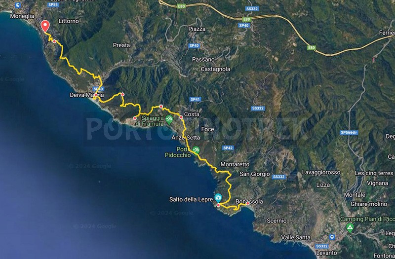 Trail Moneglia - Deiva marina - Framura - Bonassola