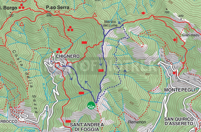 Trail ad anello Chignero - Manico del Lume