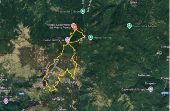 Trail ad anello Casermette del Penna - Monte Penna - Passo della Scaletta - Passo dell'Incisa