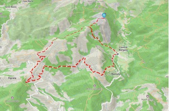 Circular trail Bargone - Monte Tregin - Tassani - Cardini