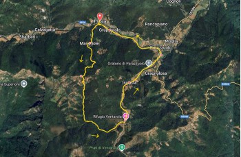 Trail ad anello Priosa - Ventarola - Parazzuolo