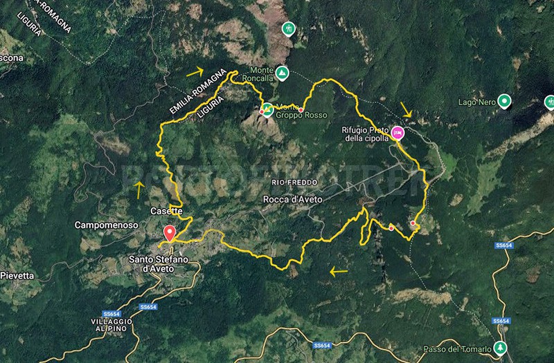 Trail ad anello S. Stefano d'Aveto - Monte Groppo Rosso - Prato Cipolla - Monte Maggiorasca