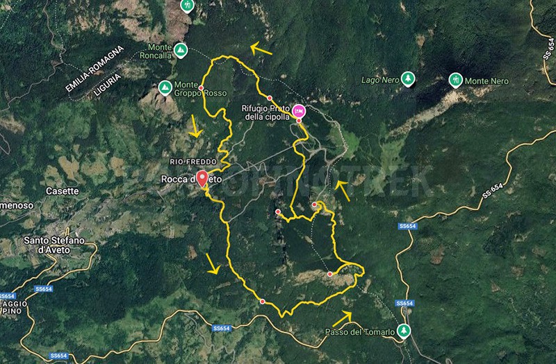 Trail ad anello Rocca d'Aveto - Monte Maggiorasca