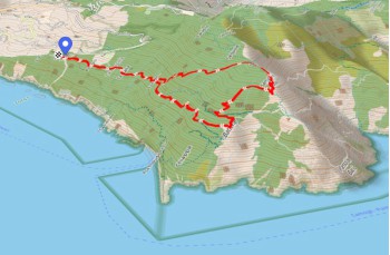 Trail ad anello San Rocco di Camogli - Semaforo nuovo - Batterie