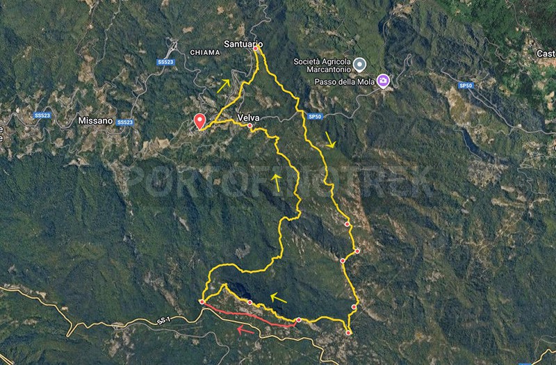 Trail ad anello Velva - Santuario di Velva - Cima Stronzi - Pietra di Vasca