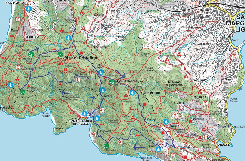 Trail ad anello Portofino Vetta - Prato - Base O - San fruttuoso - Semaforo Nuovo