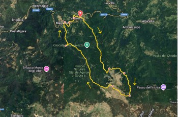 Trail ad anello Villanoce - Monte Aiona - Magnasco