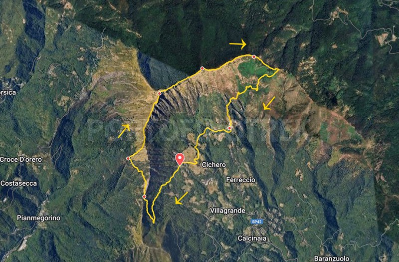 Circular trail Larvego - Monte Ramaceto - Fo' de Driun - Prati di Cichero