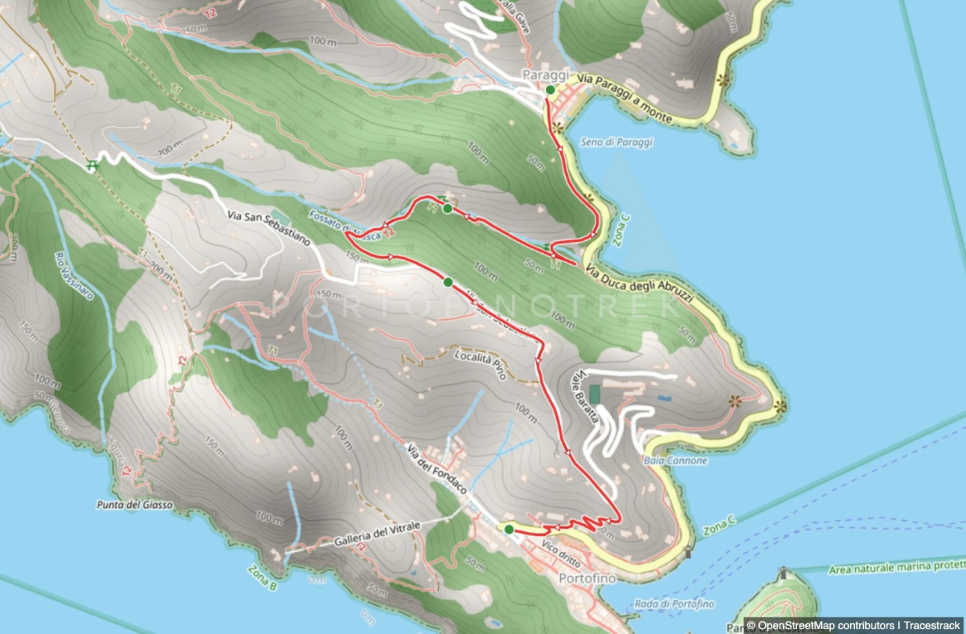 Paraggi - Eremo di Niasca - Portofino