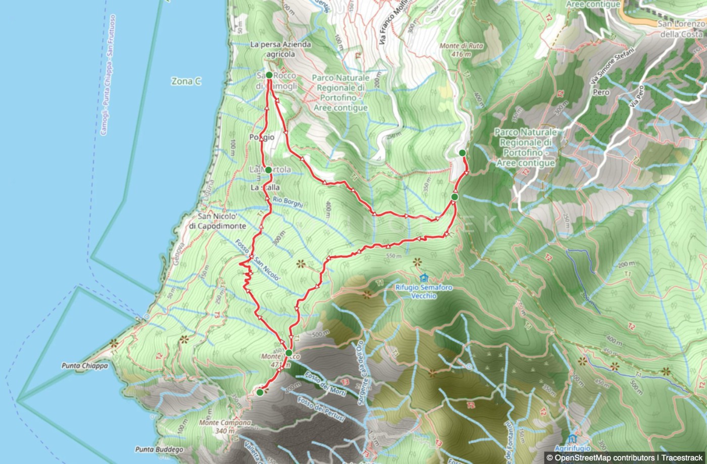 Circular trail Portofino Vetta - Semaforo nuovo - San Rocco