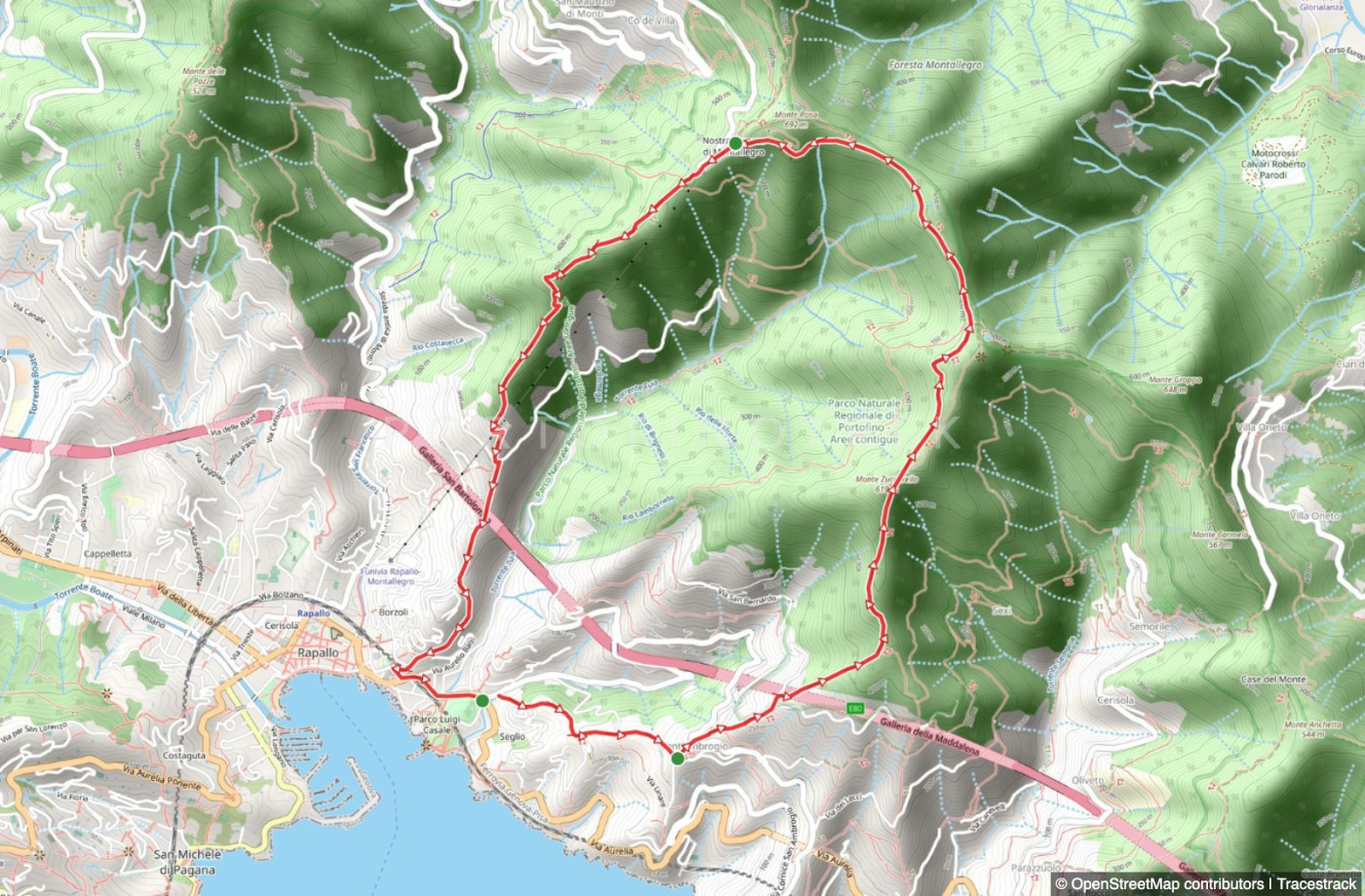 Rapallo - Sant'Ambrogio - Montallegro - Rapallo