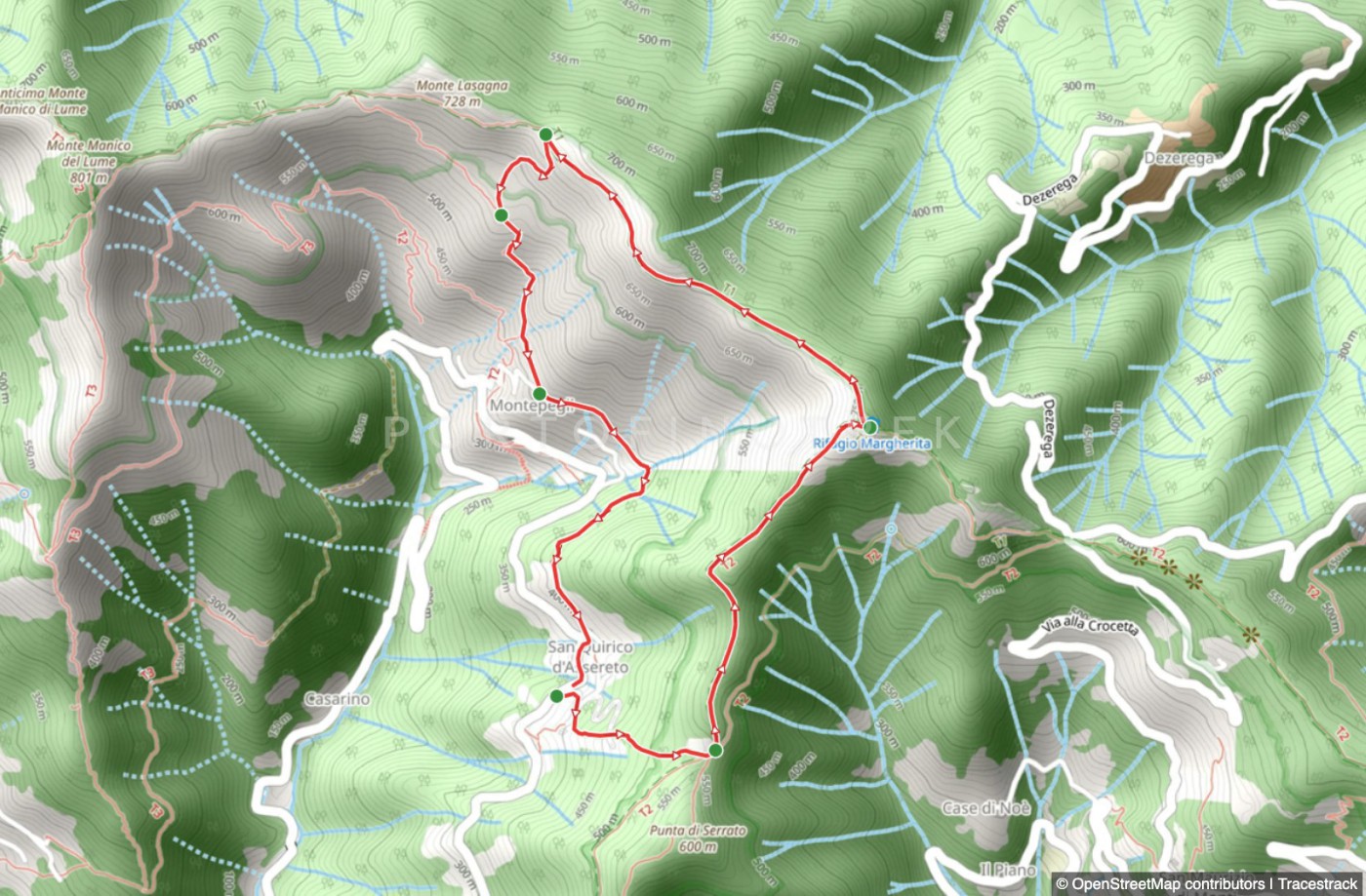 San Quirico d'Assereto - Monte Pegge - Montepegli