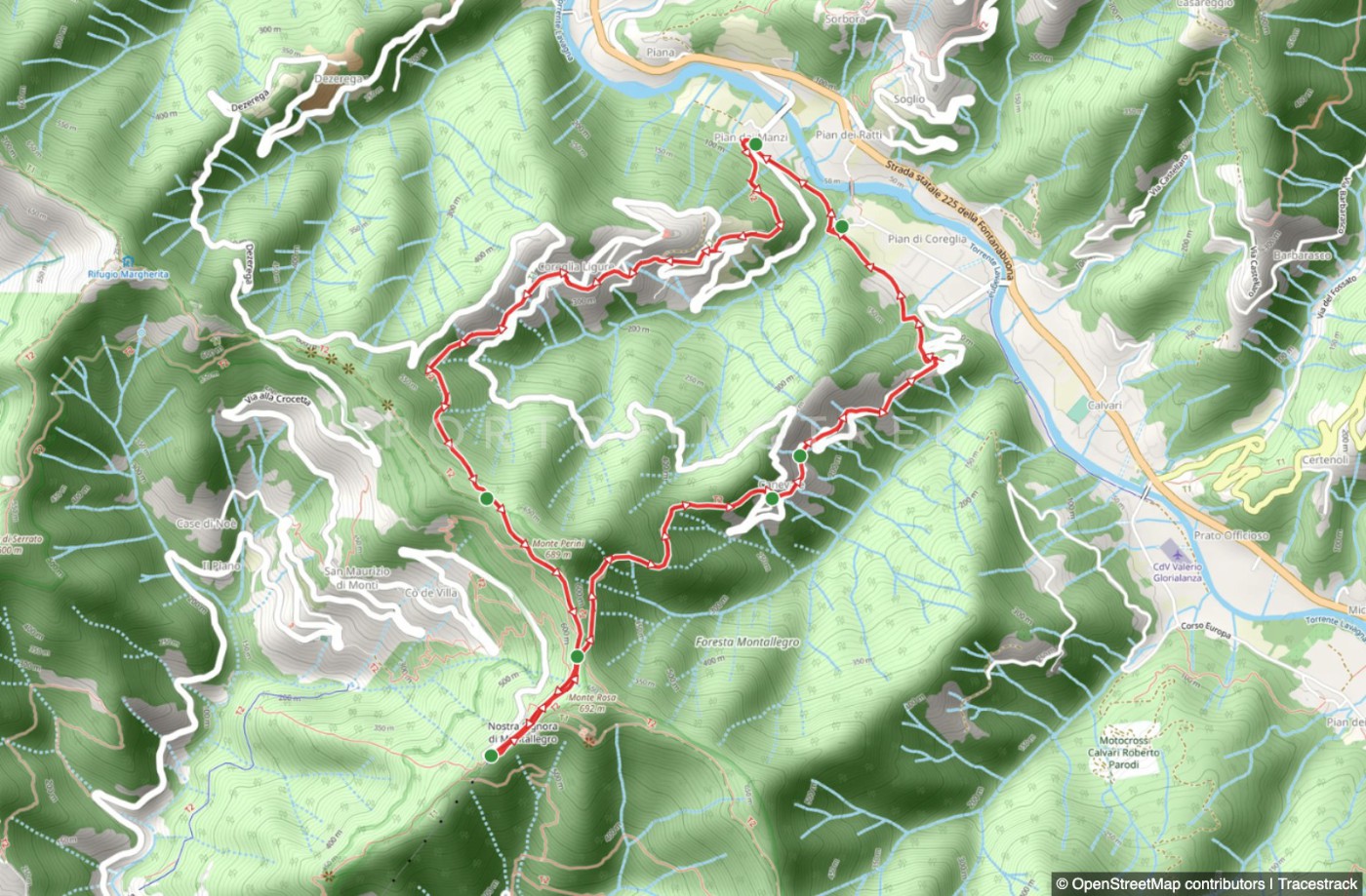 Rundweg Coreglia ab Montallegro