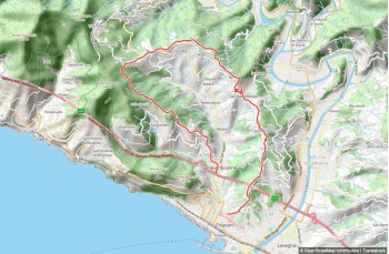 Itinéreire des 5 tours de Chiavari