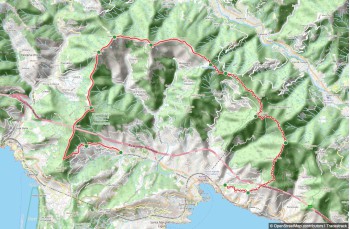 Itinéraire en boucle Fulvio Tuvo de Rapallo