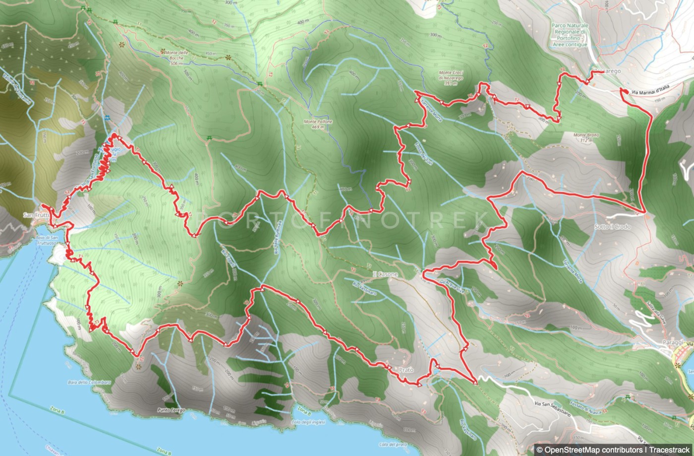 Rundweg Nozarego - San Fruttuoso di Camogli