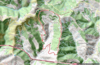 Itinéraire en boucle de Capreno - Case Cornua - Canepa - Lago