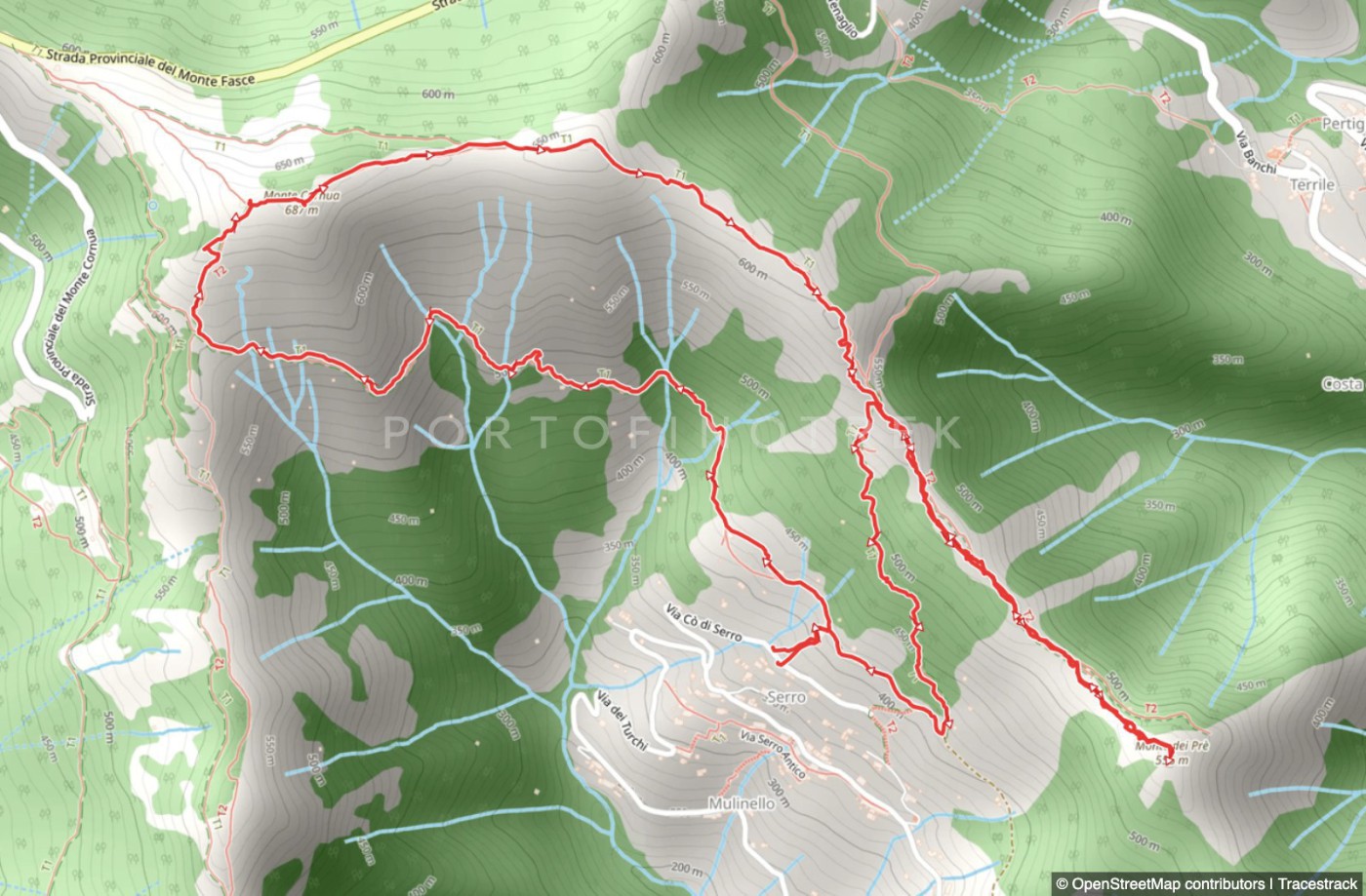 Trail ad anello da Testana a Monte Cornua e Monte del Pré