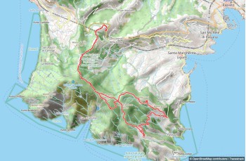 Itinéraire en boucle San Lorenzo della Costa - Pietre Strette - Felciara - Bocche - Olmi - Gave