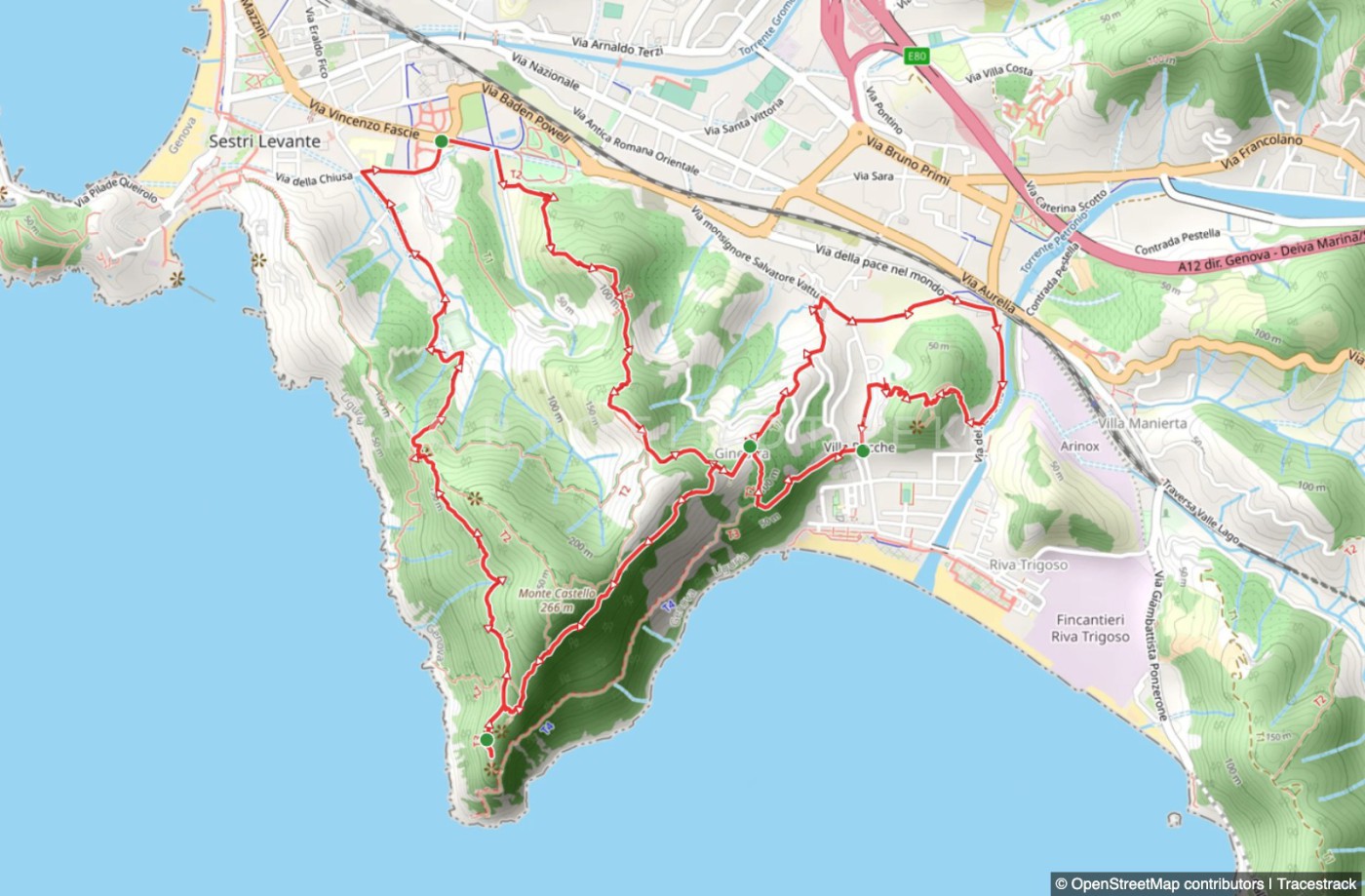 Rundweg Sestri Levante - Riva Trigoso