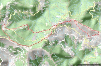 Itinéraire en boucle Uscio - Colle Caprile - Pannesi - Case Cornua - Calcinara