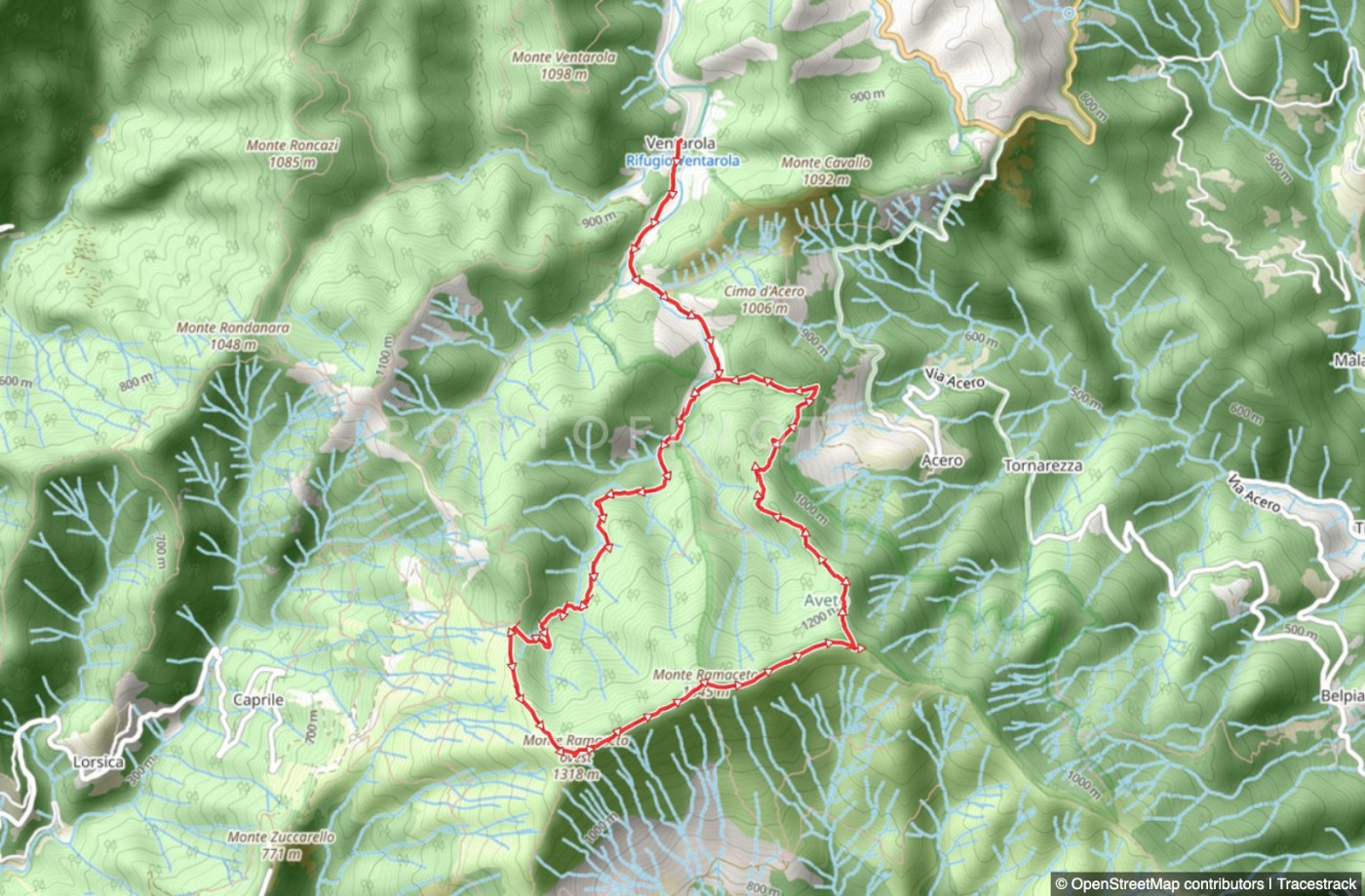 Circular trail Ventarola - Monte Ramaceto - Fo' de Driun - Passo Crocetta
