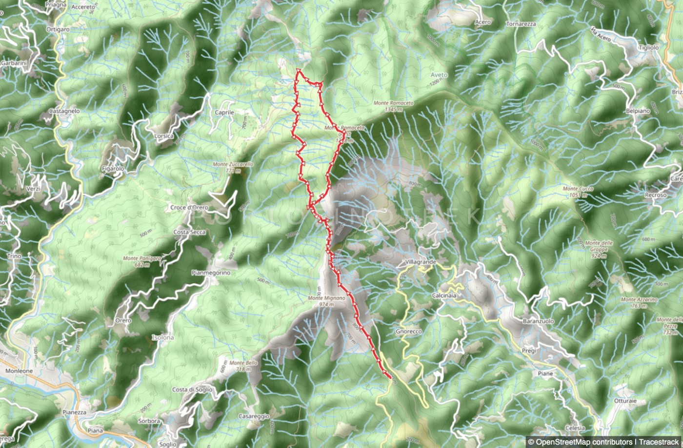 Trail Passo di Romaggi - Monte Ramaceto - Bocca di Feia