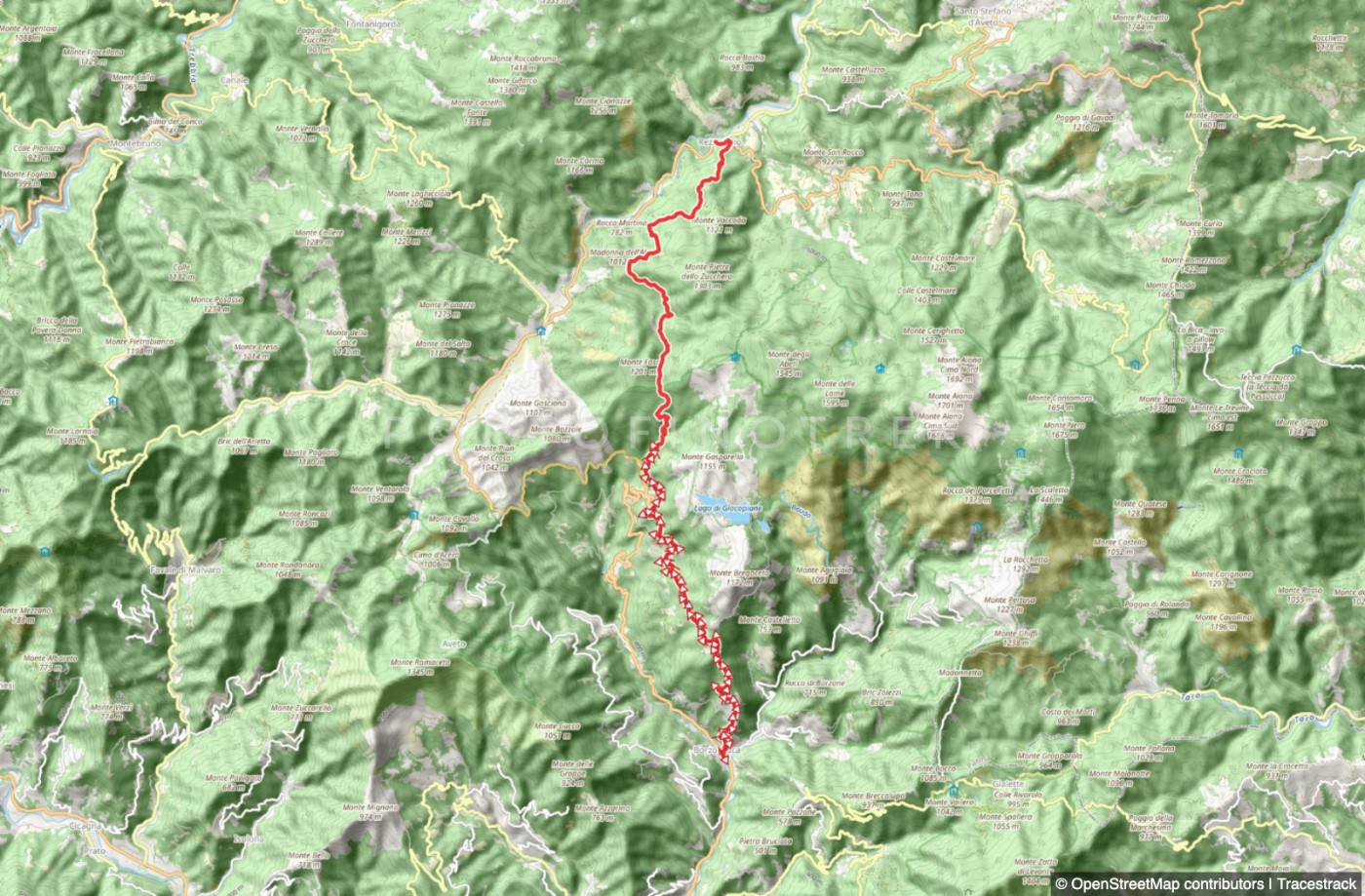 Weg des Widerstands von Borzonasca nach Rezzoaglio