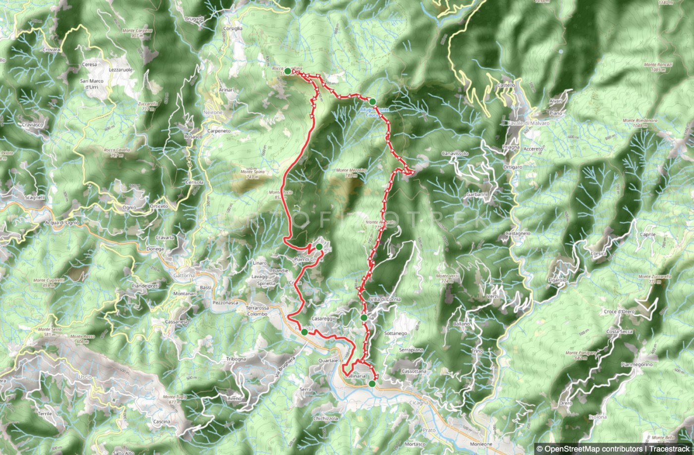 Circular trail Cicagna - Monte Caucaso - Moconesi - Ferrada