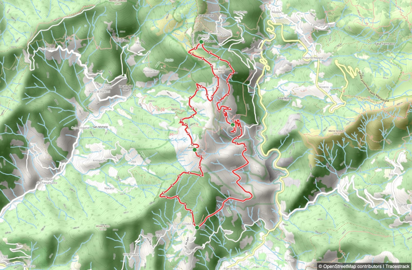 Rundweg Gosita - Monte Bossea - Vassarone - Miniere di Gambatesa