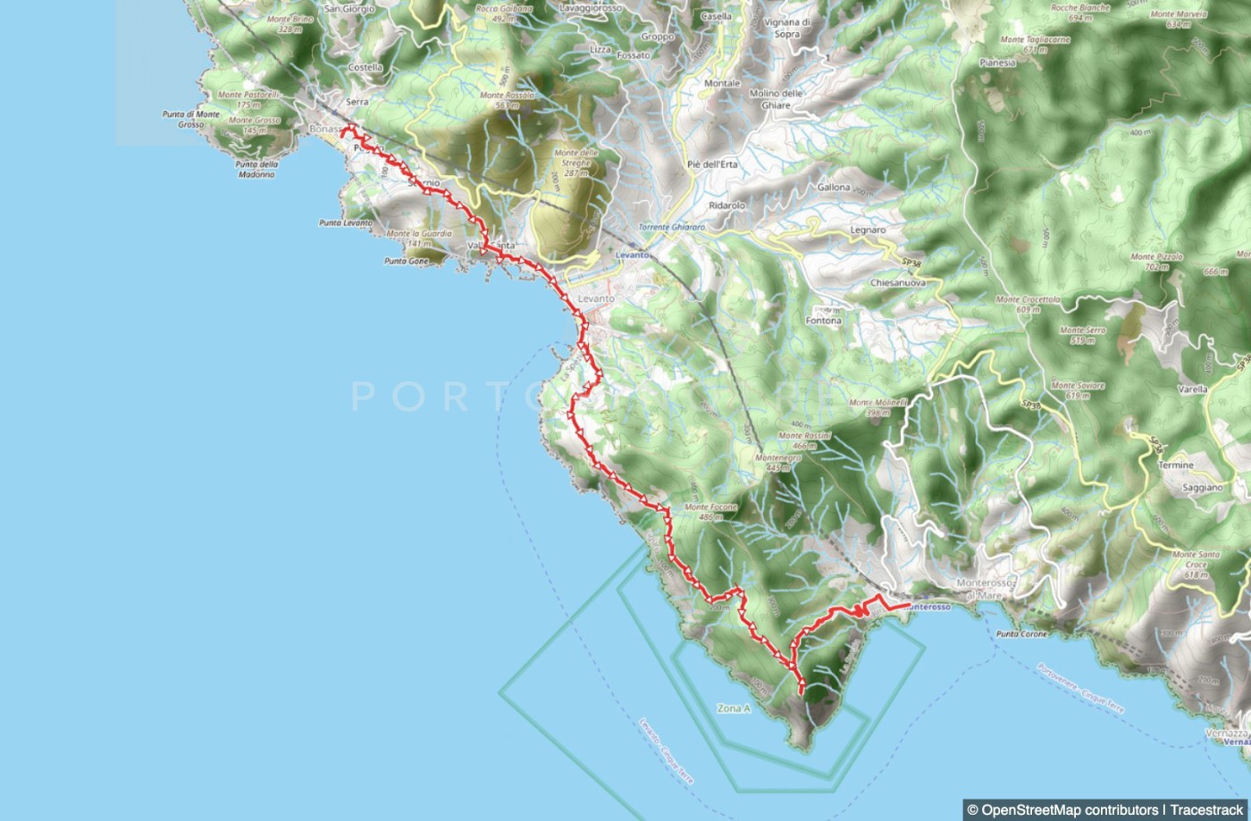 Trail Bonassola - Levanto - Monterosso