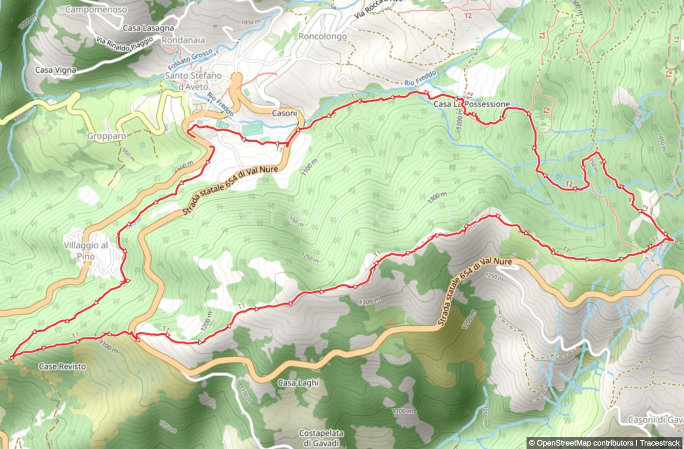Rundweg Santo Stefano d'Aveto - Passo della Lepre