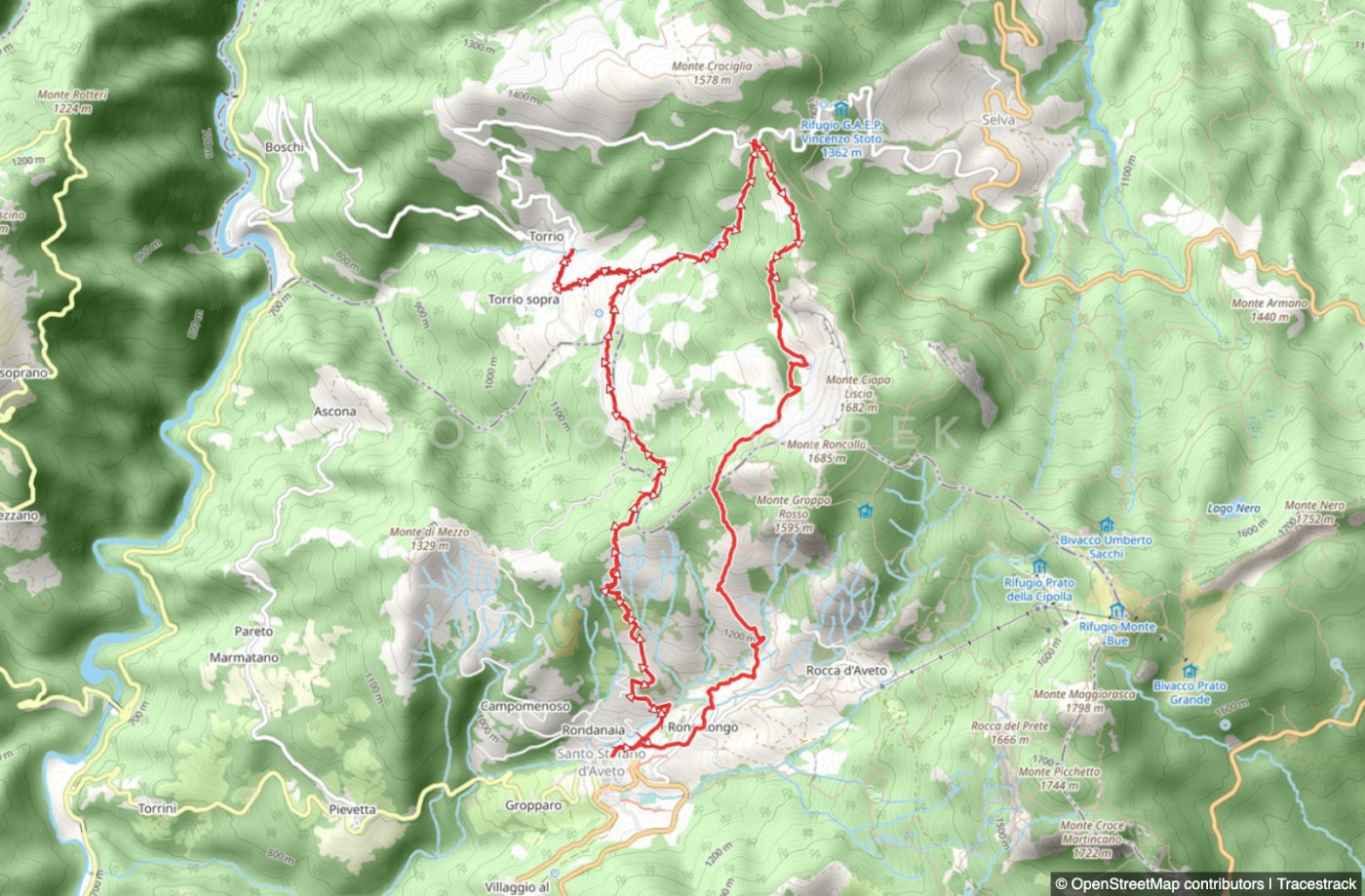 S. Stefano d'Aveto - Torrio - Passo Crociglia und Valle Tribolata