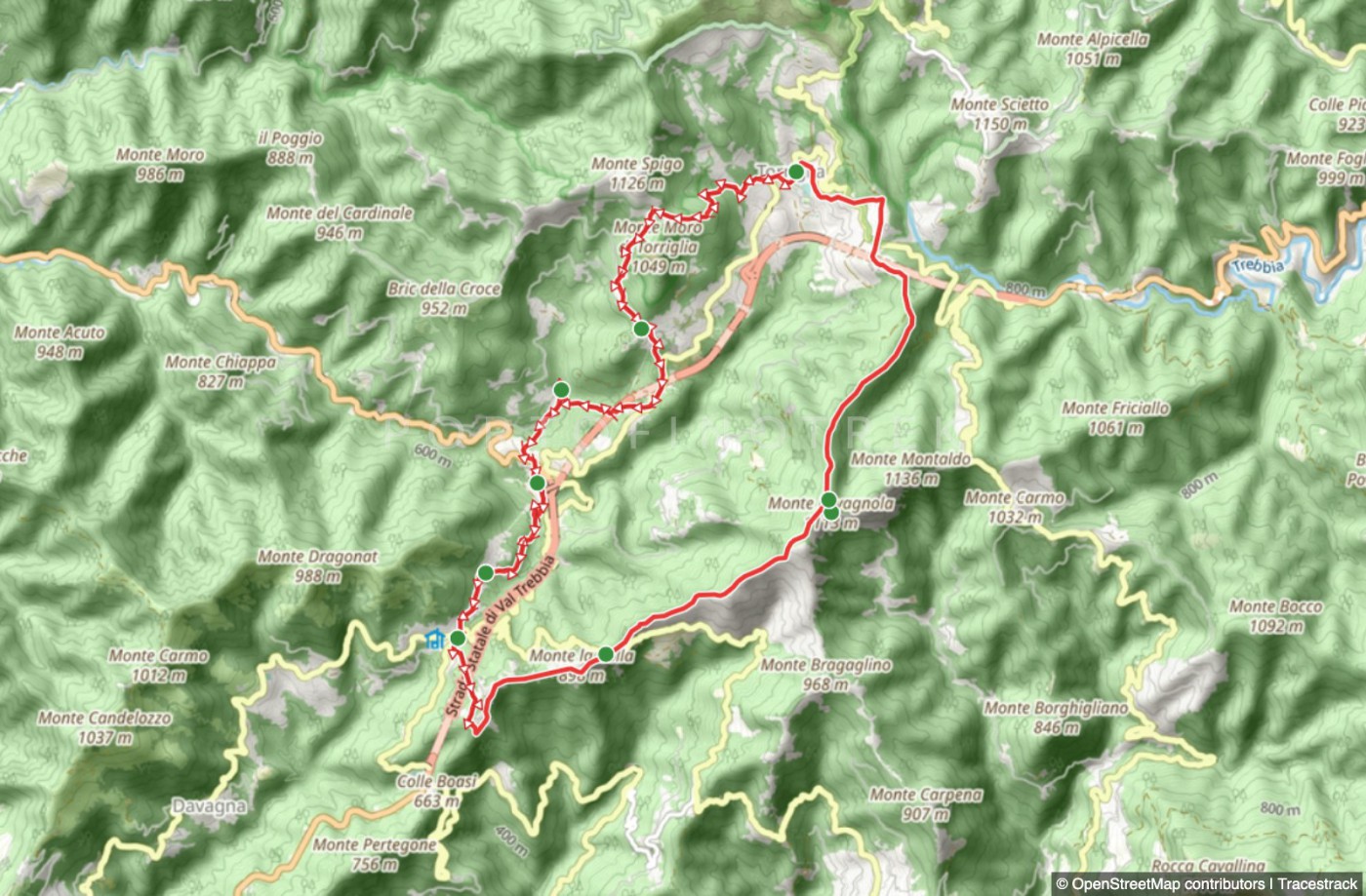 Rundweg da Torriglia - Scoffera - Monte Lavagnola